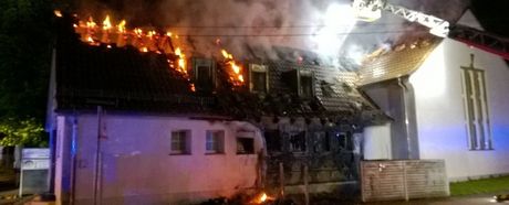 Brand beim TV Stammheim