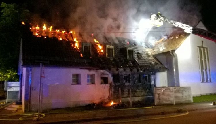 Brand beim TV Stammheim