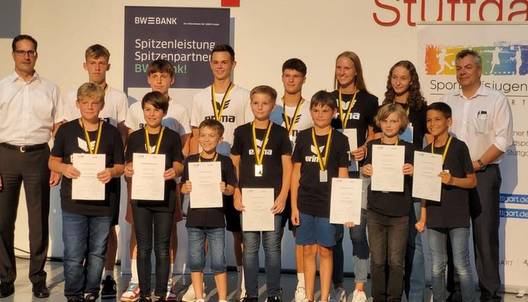 Faustballer bei Sportlerehrung