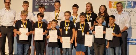 Faustballer bei Sportlerehrung