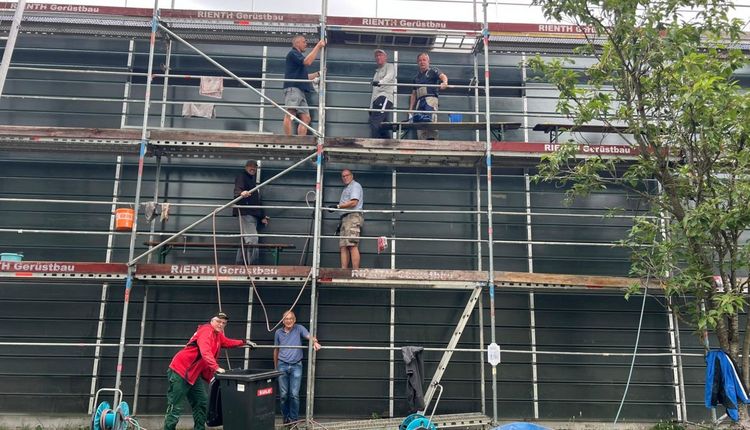 Fassadenputzaktion, die Zweite