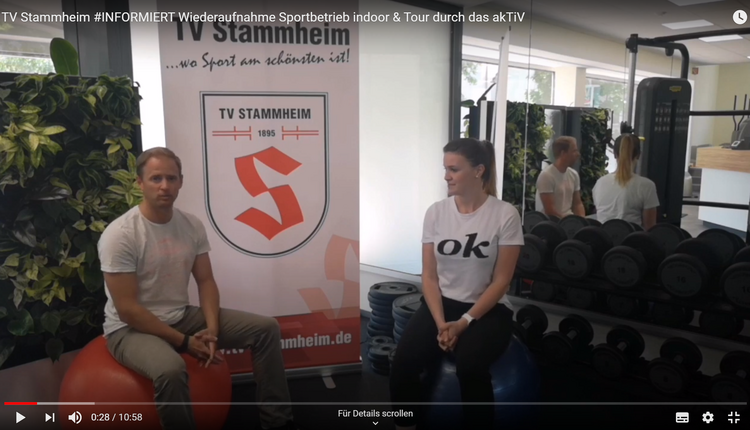 #INFORMIERT 27.05. - Wiederaufnahme Sportbetrieb indoor & Tour durch das akTiV