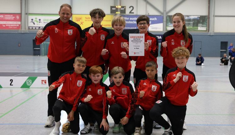 Platz 6 bei U12 DM beschließt Hallensaison