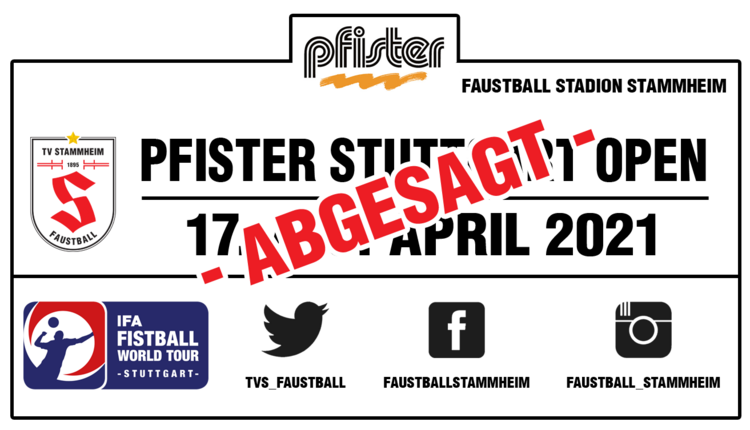 Pfister Stuttgart Open 2021 abgesagt