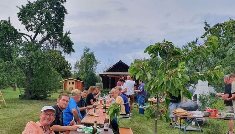 Tischtennis-Saisonabschlussfeier am 23.07.2021 im Grünen
