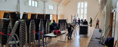 Erfolgreicher Arbeitseinsatz in der Turn- und Versammlungshalle