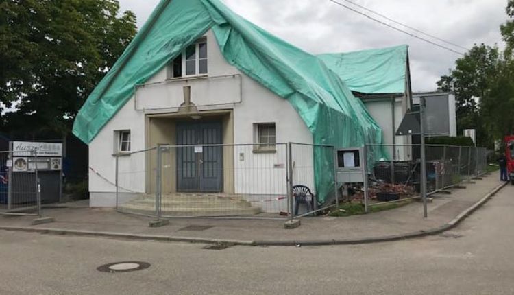 Gebäude abgedeckt