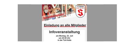 Infoveranstaltung TVS-Gesundheitsstudio