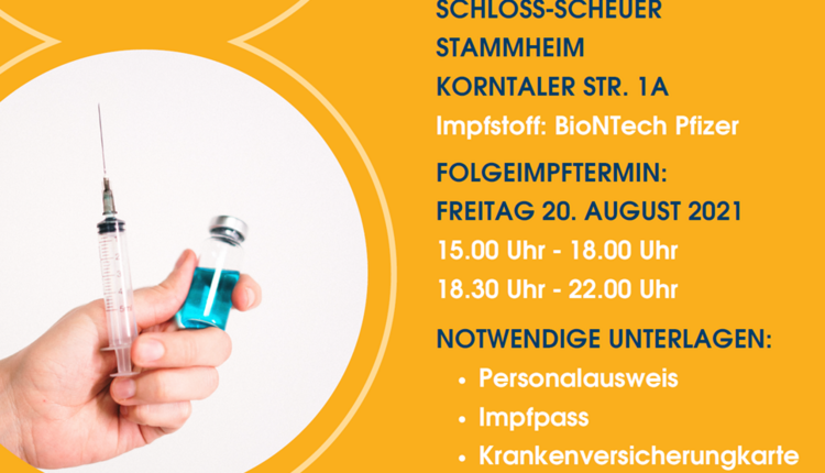 Weitere Impfaktion Stammheim