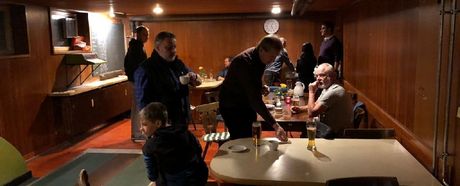 Tischtennis beim Weihnachtskegeln