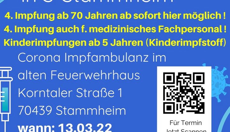 Aktuelle Impfmöglichkeiten in Stammheim